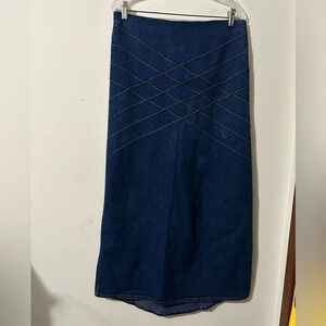Vintage Nevada Maxi  Jean Skirt